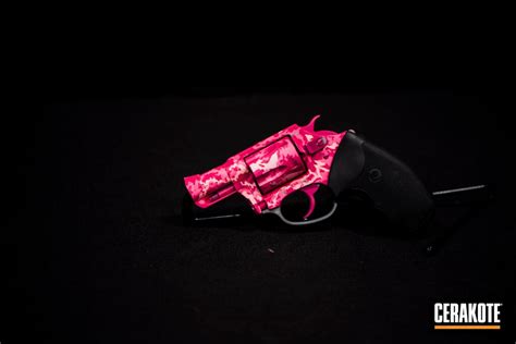 Custom Pink Camo On Revolver By Web User Cerakote