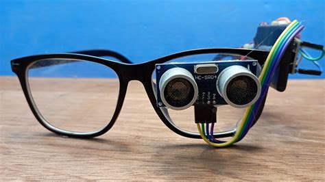 Glasses For Blind People Made By Ultrasonic Sensor And Ardiuno Nano