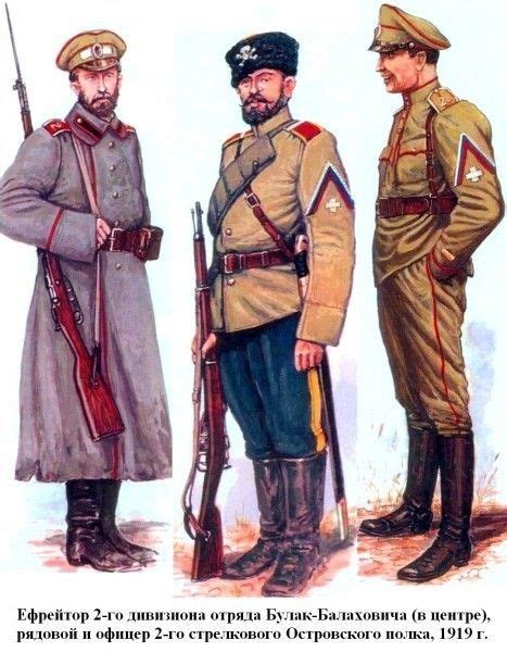 Russian Civil War White Army Uniforms