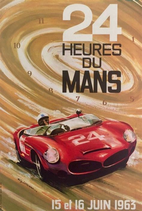 Heures Du Mans L Affiche Fran Aise In Vintage Racing