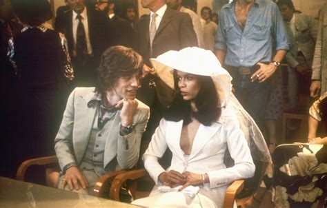 Mick And Bianca Jagger Made It Official During May Of In St Celebrity Wedding Pictures