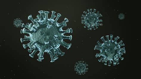 Virus Coronavirus Covid19 Animasi Medis Realistis Model 3d Foto Stok