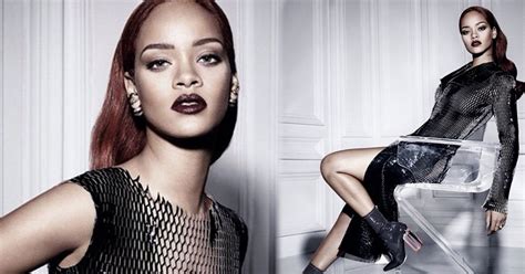 Rihanna Flashes Her Nipples In See Through Metallic Dress For Edgy Dior