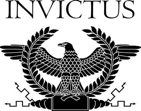 Roman Invictus Eagle Black Stickers By Atlanteanarts Redbubble
