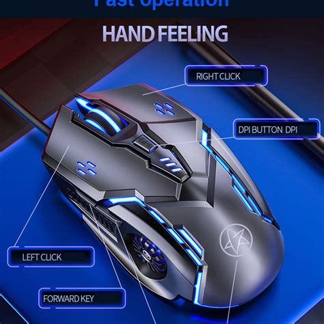 G5 Multi Color Backlit 6 Button Wired Gaming Mouse