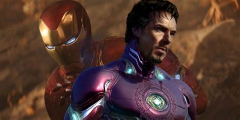 doctor strange actually wore iron man s armor in deleted infinity war scene