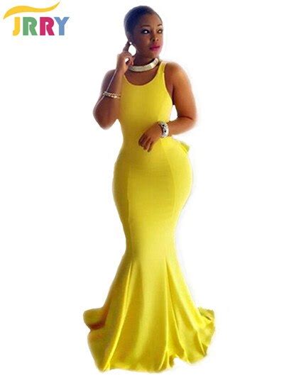 Jrry Casual Spaghetti Strap Backless Yellow Women Maxi Dresses New Hot