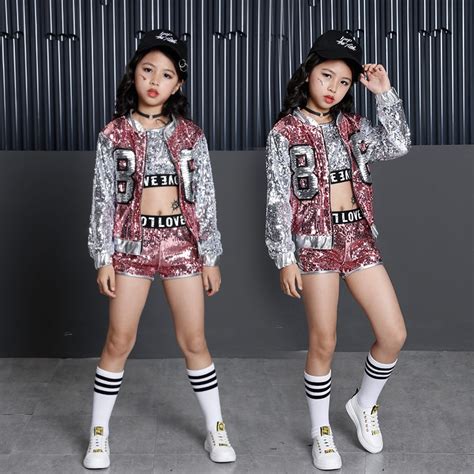 2018 Fashion Children Jazz Dance Clothing Boys Girls Street Dance Hip