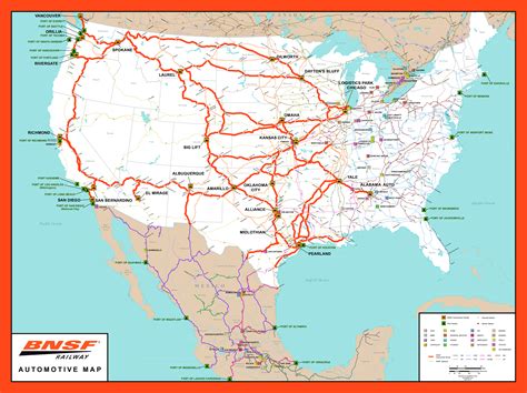 Rail Network Maps Bnsf