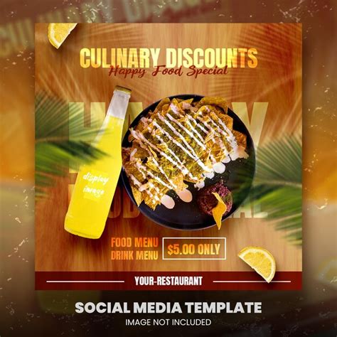 Premium Psd Food Social Media Promotion And Instagram Banner Post