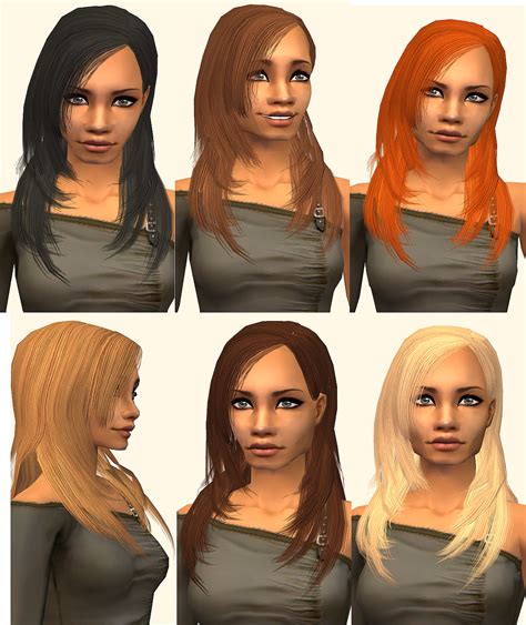 Mod The Sims Casual Glam 2 Hair Retextures