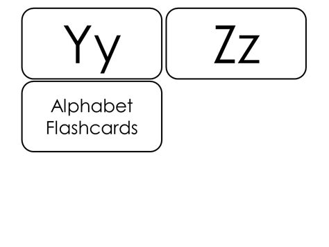 26 Black And White Alphabet Flashcards Made By Teachers