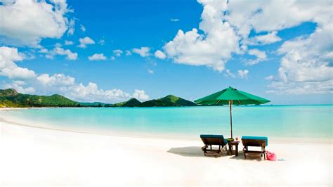 Tropical Paradise White Beach Wallpaper For Desktop 1920x1080 Full Hd