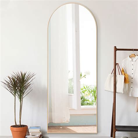 Neutype Arched Floor Mirror With Stand Modern Full Length Mirror Wall