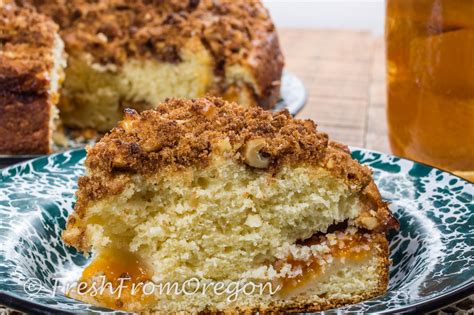 Apricot Coffee Cake With Crumb Topping Fresh From Oregon