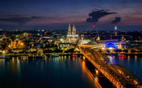 Bridge On The Rhine River Cologne Germany Europe 4k Ultra Hd Wallpaper ...