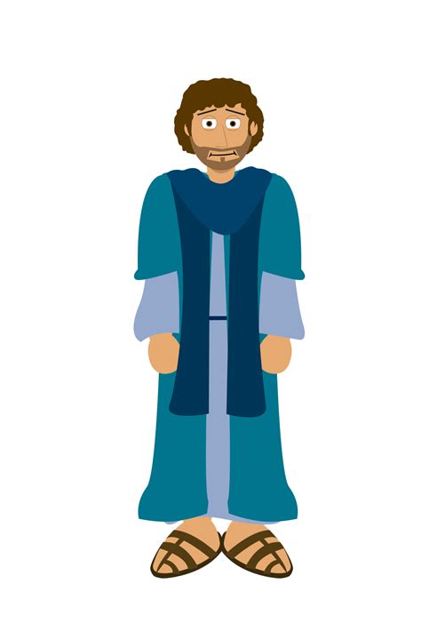 Free Cartoon Bible Character Andrew 23251586 Png With Transparent
