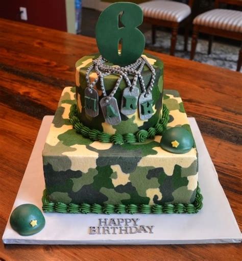 Check out these awesome army cake ideas for an incredible birthday cake. Army Camo Kids Birthday Cake | Torta militar, Cumpleaños ...