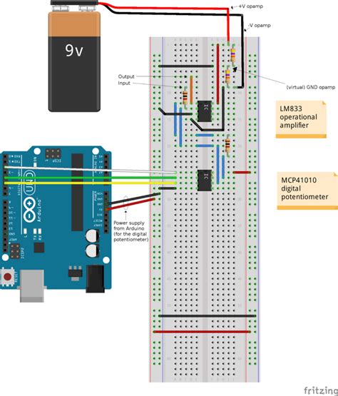 How To Control An Inverting Operational Amplifier Using Arduino UNO And