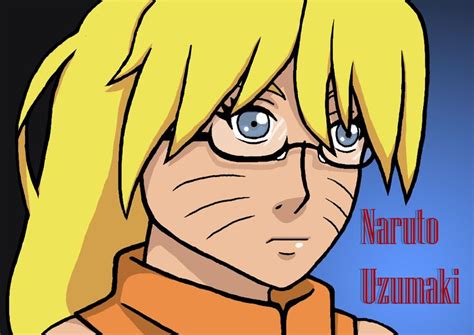 Genderbend Naruto Uzumaki With Glasses Naruto Gaiden Genderbend