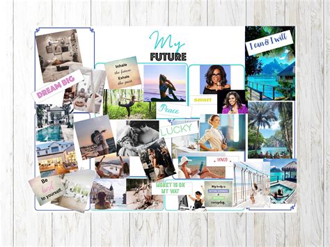 2023 Vision Board Kit Printable Goal Planner Quote Cards Etsy Uk