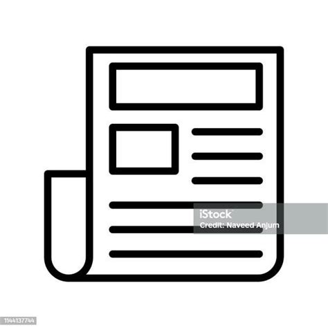 Newspaper Stock Illustration Download Image Now Article Blue