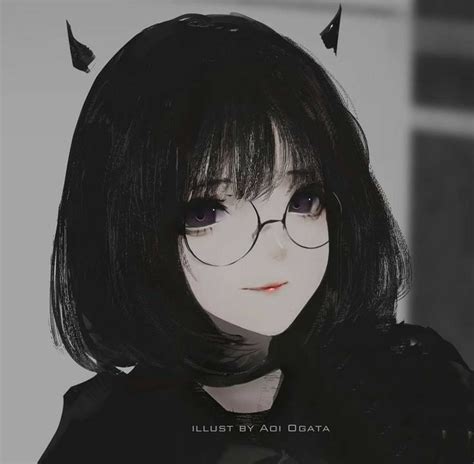 Black Hair Anime Girl Emo Anime Girl Dark Anime Girl Anime Neko