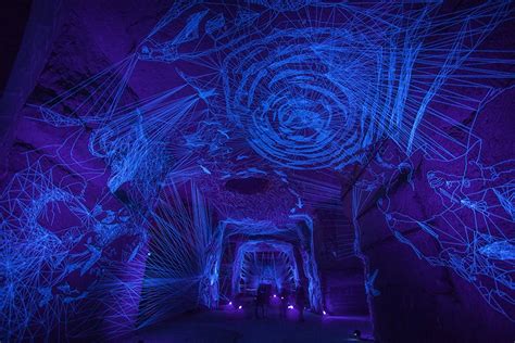 Stellar Caves Immersive Tunnels Of Uv Illuminated Thread