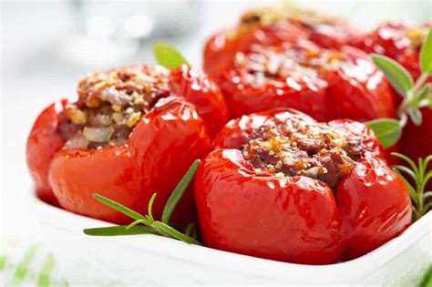 Tomates farcies à la viande hachée un délicieux plat au four