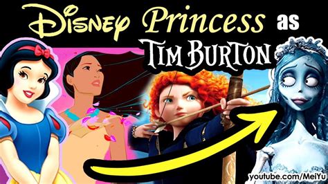 Draw Disney Princesses In Tim Burton Style New Art Challenge Mei Yu