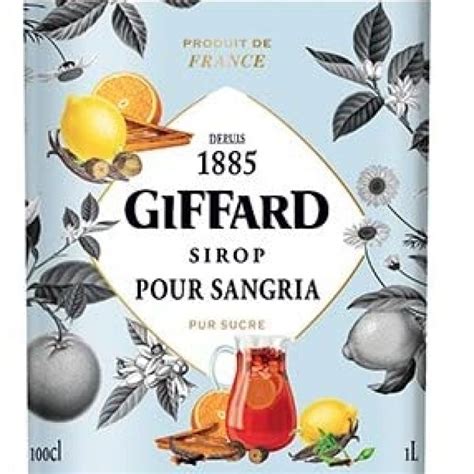 SANGRIA 1L SIROP GIFFARD Le Vignoble