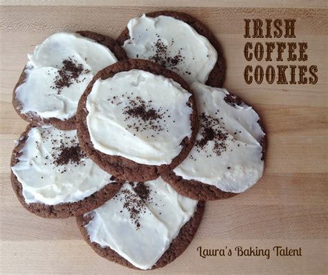 It's day 2 of our 12 days of cookies series! Laura's Baking Talent: Irish Coffee Cookies