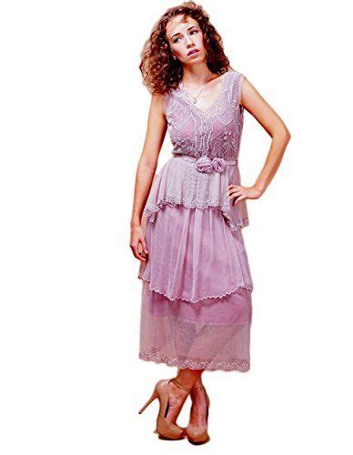 Nataya 40215 Womens Lavender Rose Vintage Style Dress Tea Party