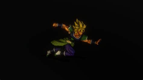 Broly Super Sayajin Download Free 3d Model By 1clicks Zenta