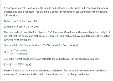 Solved Help On Questions Electrochemistry Chegg Com