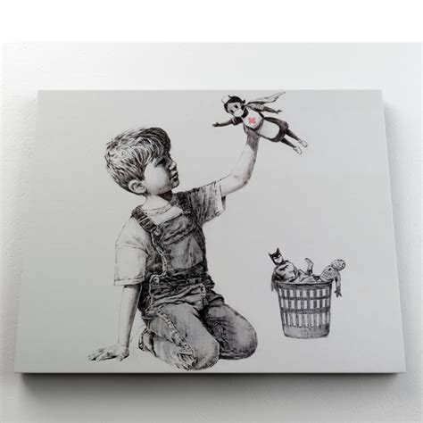 Banksy Canvas Fallen Angel Gdirect Wall Stickers Ni