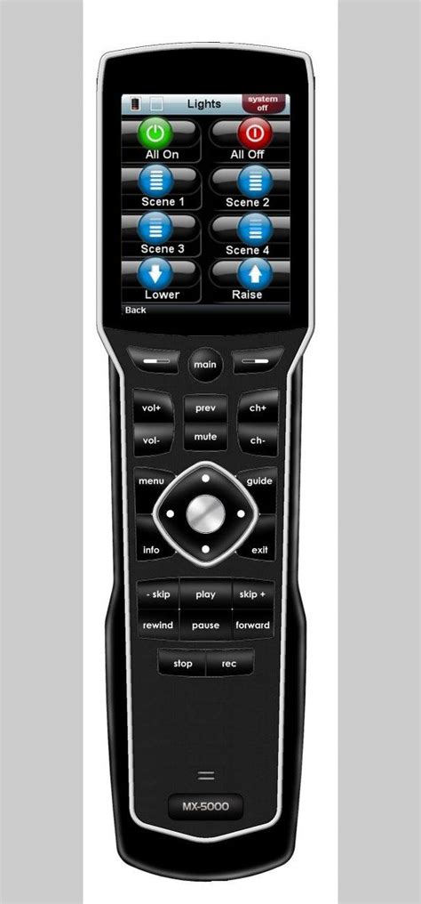Universal Remote Control Mx 5000 Haptic Touchscreen Remote Slashgear