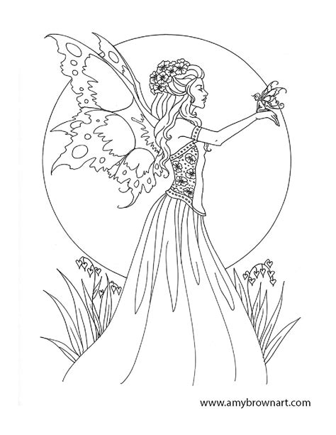 Free Printable Coloring Pages For Adults Dark Fairies