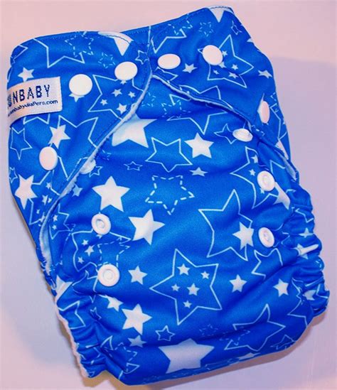 Sunbaby 40 Os Pocket Diaper Blue Star Pocket Diapers
