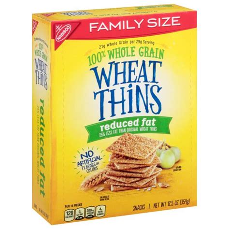 Wheat Thins Nutrition Facts Label Labels Database