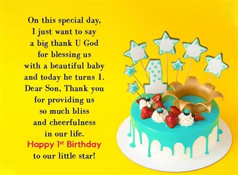 Happy 1st Birthday Boy Wishes Quotes Messages Status And Images The