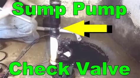 How To Add Check Valve To Your Sump Pump Youtube