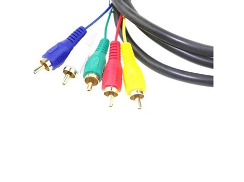 5ft Hdmi Male To 5rca 5 Rca Audio Video Av Component Cable Gold 1080p