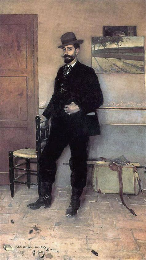 Portrait Of Santiago Rusinol 1890 Par Ramon Casas 1866 1932