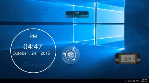 How To Set Desktop Clock In Windows 10