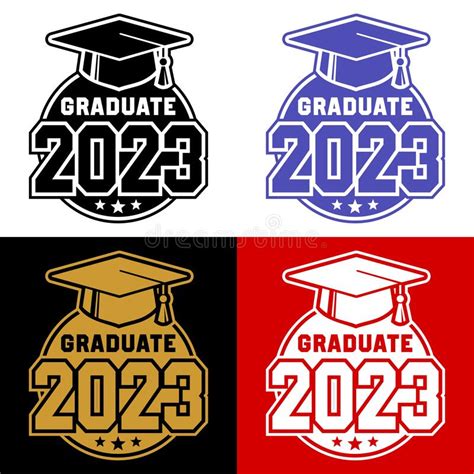 2023 Graduate Class Logo Stock Vector Illustration Of Graduate 257591501