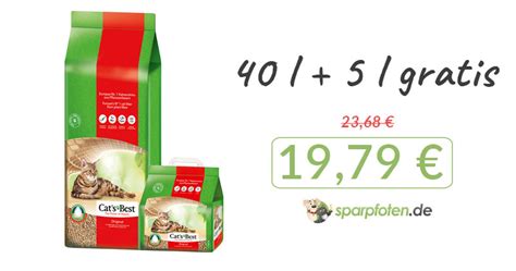Wejdź i znajdź to, czego szukasz! Cats Best Original Katzenstreu 40 l + 5 l gratis (19,3 kg ...