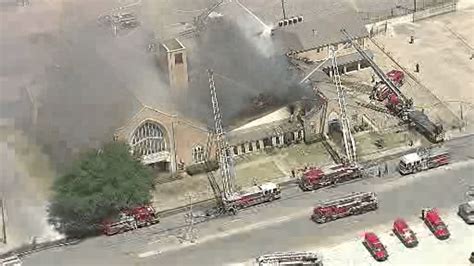 Crews Battle Fire At Dallas Church Nbc 5 Dallas Fort Worth
