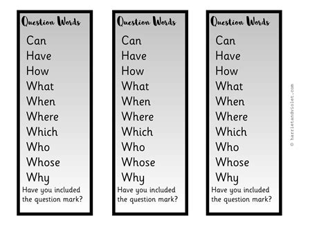 Question Word Prompt Printable Teaching Resources Print Play Learn