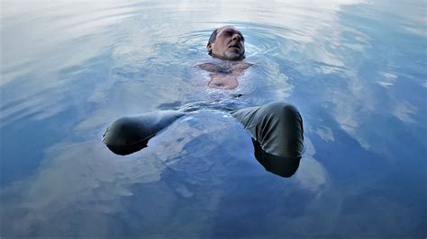Man Immersed In Water Image Free Stock Photo Public Domain Photo